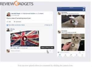 Facebook Comments Can Now Include Video